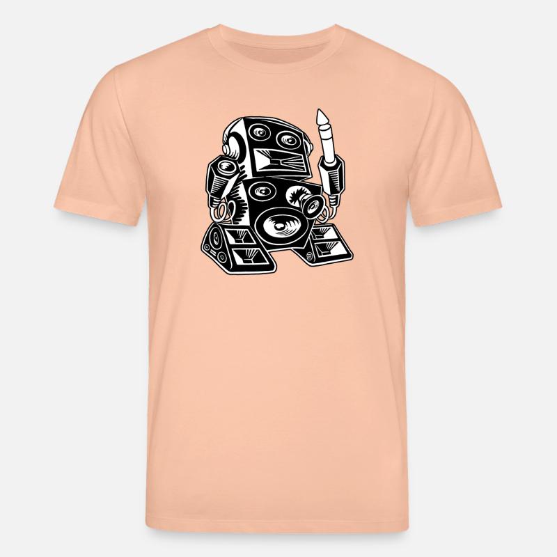 Techno-Robot - Stanley/Stella Unisex Bio-T-Shirt CREATOR  - Pfirsich