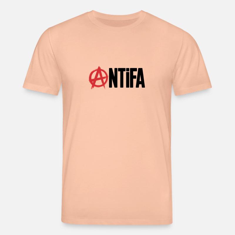 Anarchy Antifa - Antifascistes Tee - T-shirt bio CREATOR Stanley/Stella Unisexe - pêche