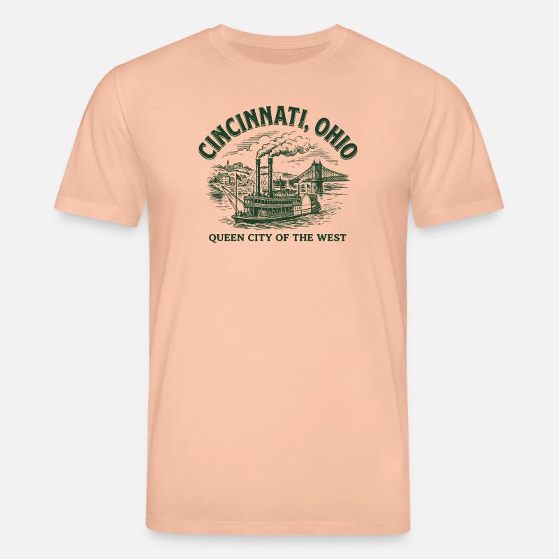 Cincinnati Dampfschiff Erbe - Stanley/Stella Unisex Bio-T-Shirt CREATOR  - Pfirsich