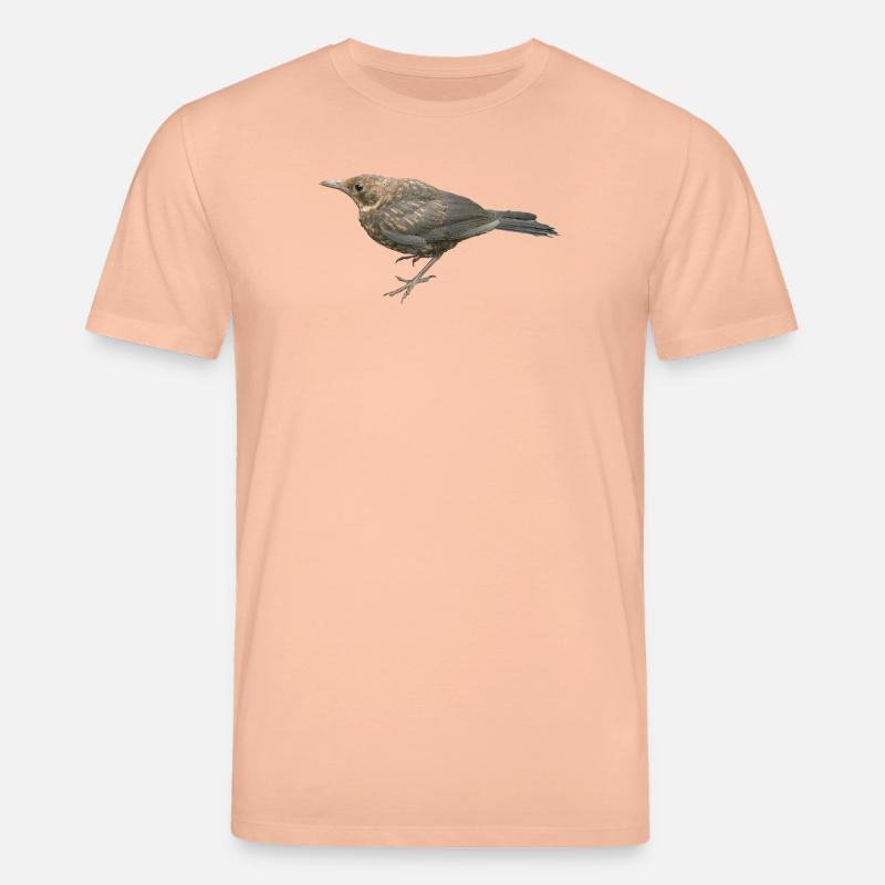 Amsel Jungvogel - Stanley/Stella Unisex Bio-T-Shirt CREATOR  - Pfirsich