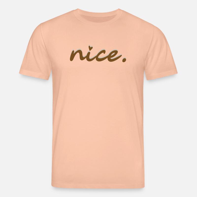 nice (brown with light shadow) - Stanley/Stella CREATOR Unisex Organic T-Shirt - peach