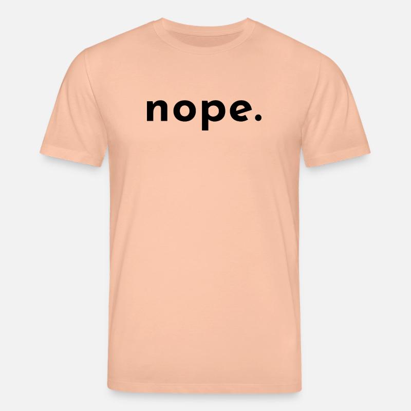 nope. nein. no - Stanley/Stella Unisex Bio-T-Shirt CREATOR  - Pfirsich