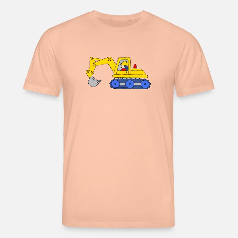 Backhoe Loader - T-shirt bio CREATOR Stanley/Stella Unisexe - pêche
