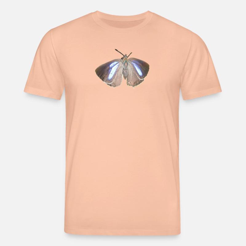 Blauer Eichen-Zipfelfalter - Stanley/Stella Unisex Bio-T-Shirt CREATOR  - Pfirsich