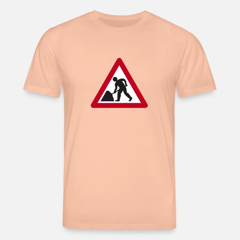 men at work - Stanley/Stella Unisex Bio-T-Shirt CREATOR  - Pfirsich