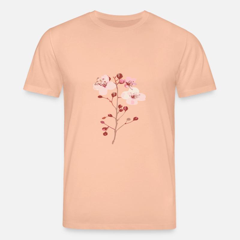 Blüten vom Kirschbaum sakura - Stanley/Stella Unisex Bio-T-Shirt CREATOR  - Pfirsich