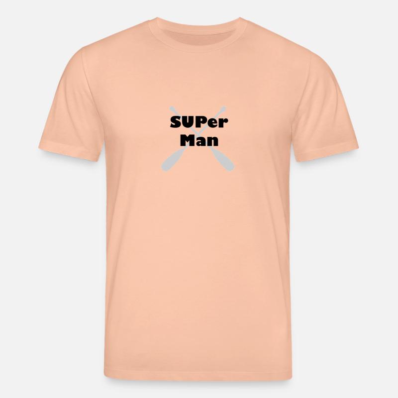 SUP - er - Man - Stanley/Stella Unisex Bio-T-Shirt CREATOR  - Pfirsich