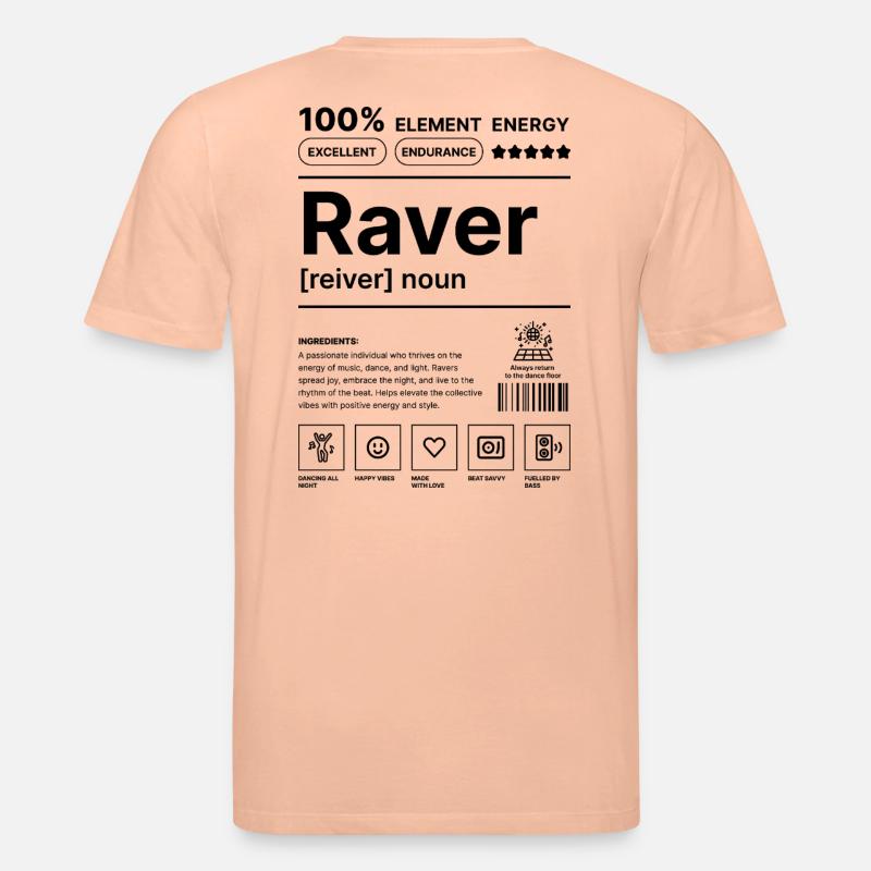 Mode de vie raver - T-shirt bio CREATOR Stanley/Stella Unisexe - pêche