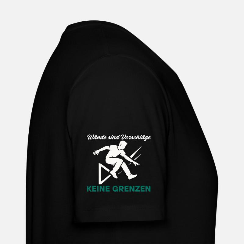 Parkour Jump - Design urbain dynamique - T-shirt bio CREATOR Stanley/Stella Unisexe - noir