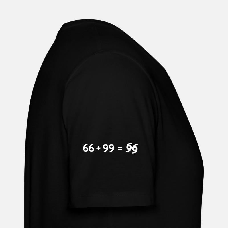 66 + 99 blanc - T-shirt bio CREATOR Stanley/Stella Unisexe - noir
