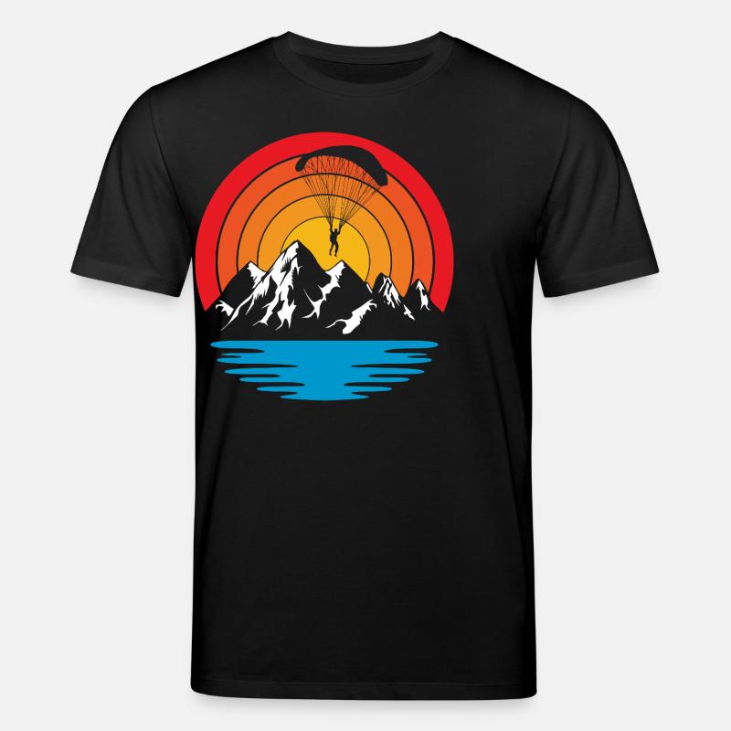 Paragliding Skydive - Stanley/Stella Unisex Bio-T-Shirt CREATOR  - Schwarz