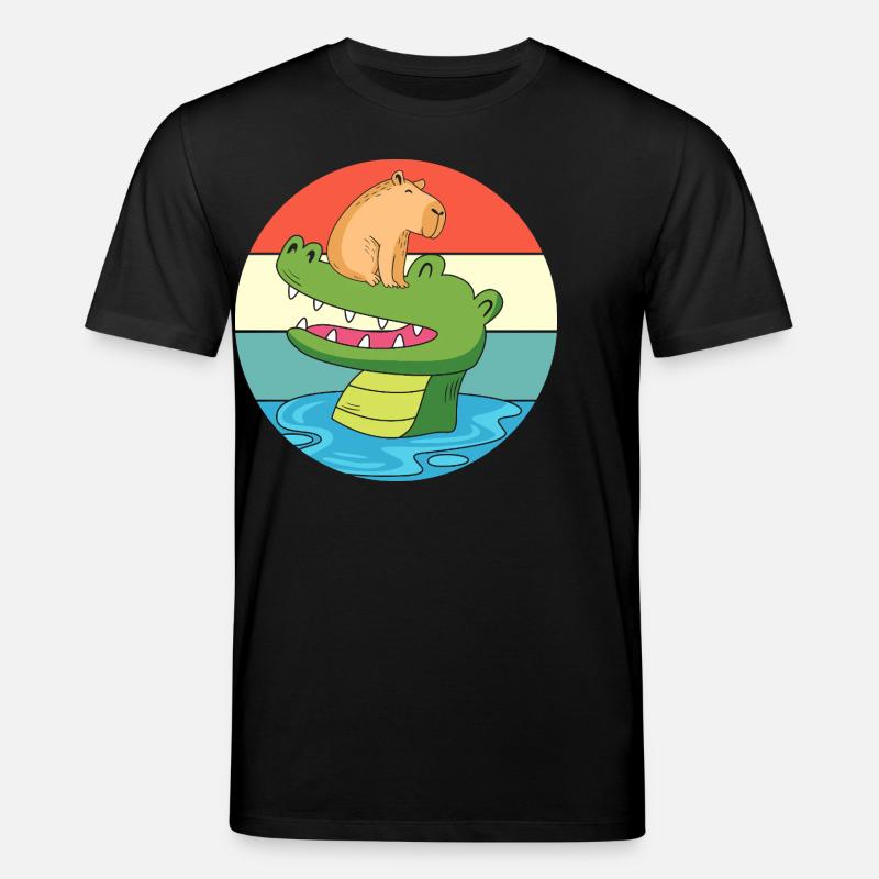 Capybara Capibara - Stanley/Stella Unisex Bio-T-Shirt CREATOR  - Schwarz
