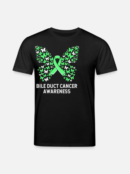 Bile duct cancer - Stanley/Stella CREATOR Unisex Organic T-Shirt - black
