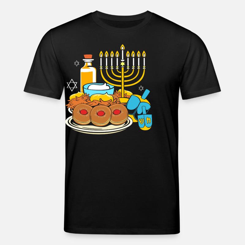 Hanoukka Hanoukka Hanoukka - T-shirt bio CREATOR Stanley/Stella Unisexe - noir