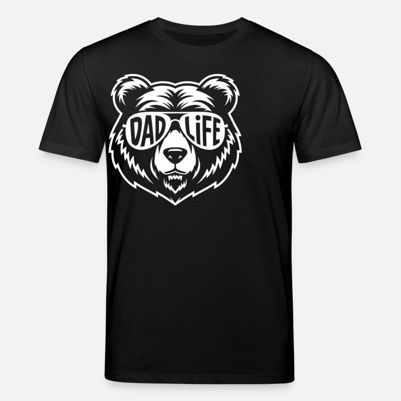 Bärenstarker Papa Look - Stanley/Stella Unisex Bio-T-Shirt CREATOR  - Schwarz