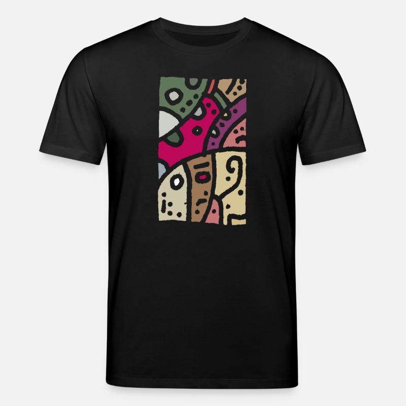 Modèle art - ethno couleur - T-shirt bio CREATOR Stanley/Stella Unisexe - noir
