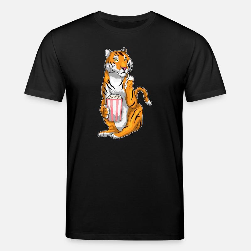 Maïs soufflé Tiger - T-shirt bio CREATOR Stanley/Stella Unisexe - noir