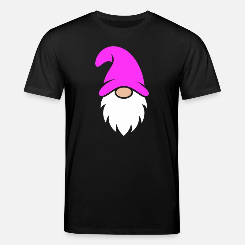 Rosa Hut Weihnachtszwerg - Stanley/Stella Unisex Bio-T-Shirt CREATOR - Schwarz