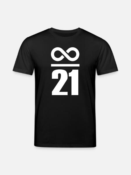 Infinite by 21 million Bitcoin - Stanley/Stella CREATOR Unisex Organic T-Shirt - black