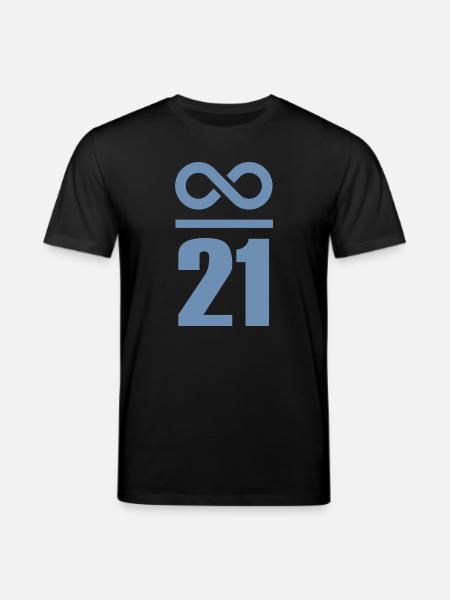 Infinite by 21 million Bitcoin - Stanley/Stella CREATOR Unisex Organic T-Shirt - black
