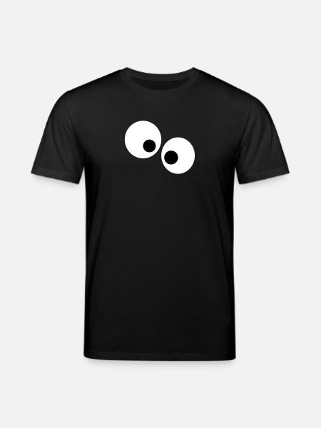 Funny eyes - Stanley/Stella CREATOR Unisex Organic T-Shirt - black