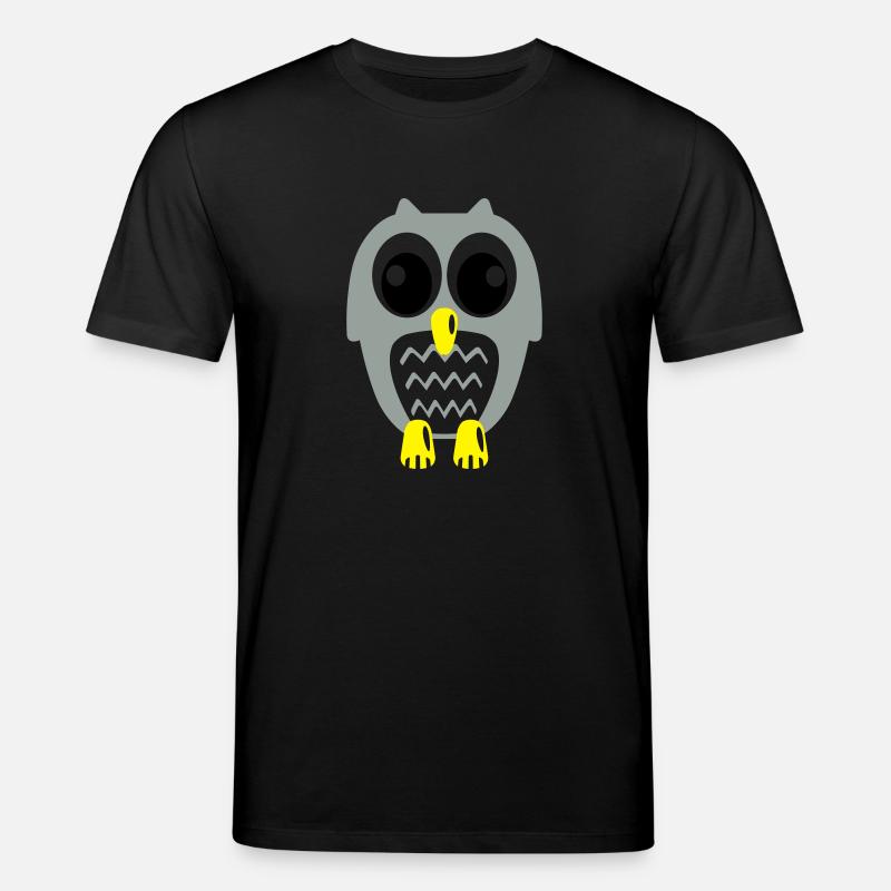 Süße Eule - Stanley/Stella Unisex Bio-T-Shirt CREATOR  - Schwarz