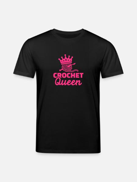 Crochet Queen - T-shirt bio CREATOR Stanley/Stella Unisexe - noir