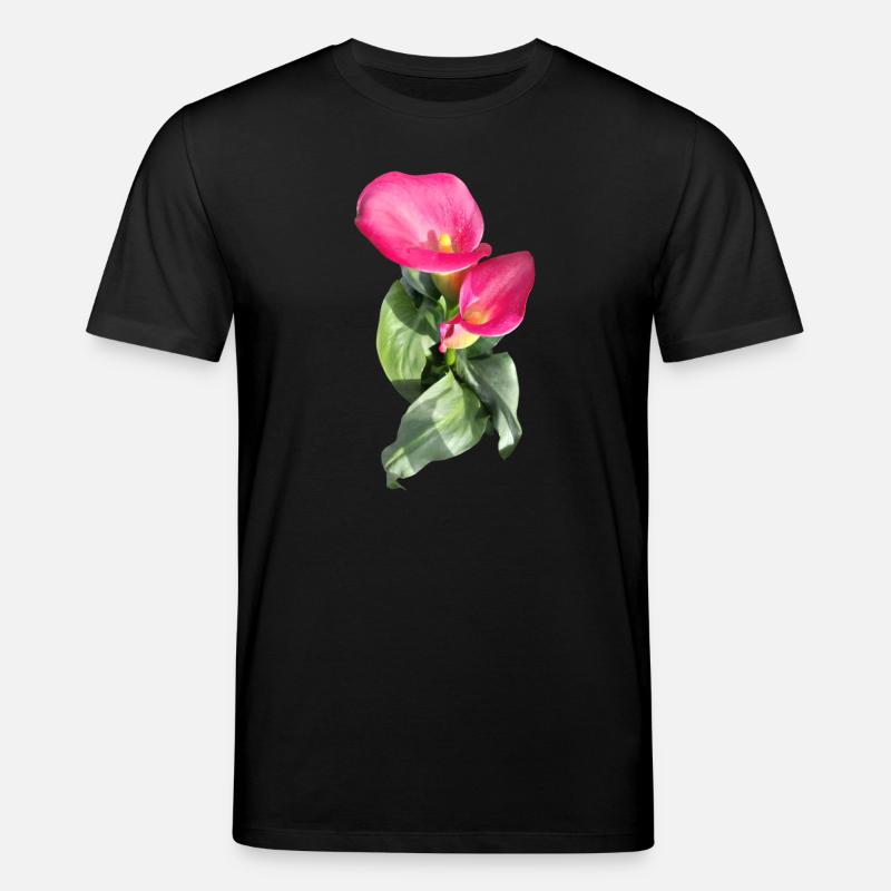 CALLASPink Calla Blütenzauber - Stanley/Stella Unisex Bio-T-Shirt CREATOR  - Schwarz
