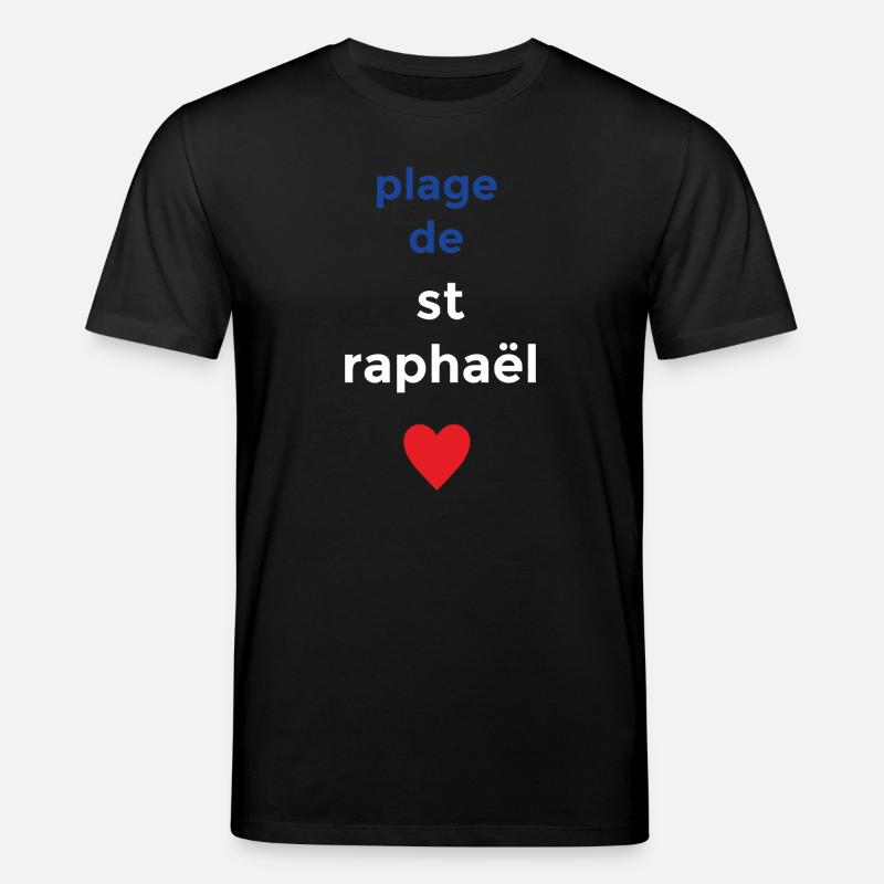 Plage de rêve de Saint-Raphaël - T-shirt bio CREATOR Stanley/Stella Unisexe - noir