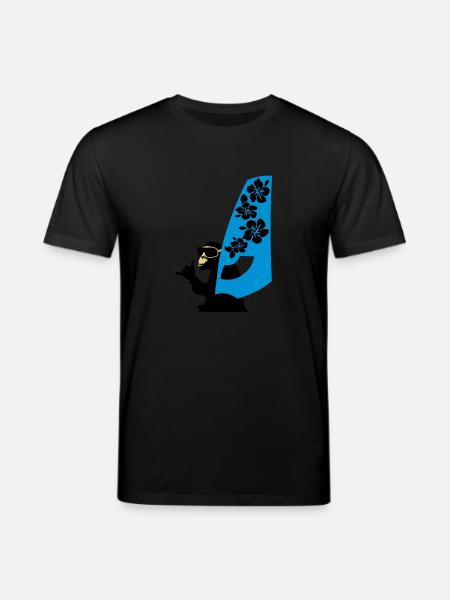 windsurfer - Stanley/Stella CREATOR Unisex Organic T-Shirt - black