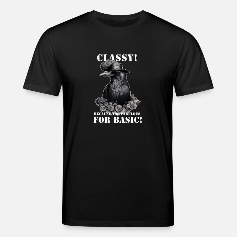 Steampunk Rabe - Stanley/Stella Unisex Bio-T-Shirt CREATOR  - Schwarz