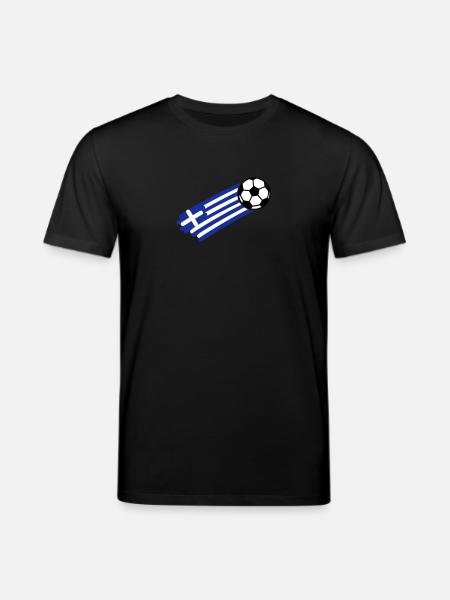 greece flag - Stanley/Stella CREATOR Unisex Organic T-Shirt - black
