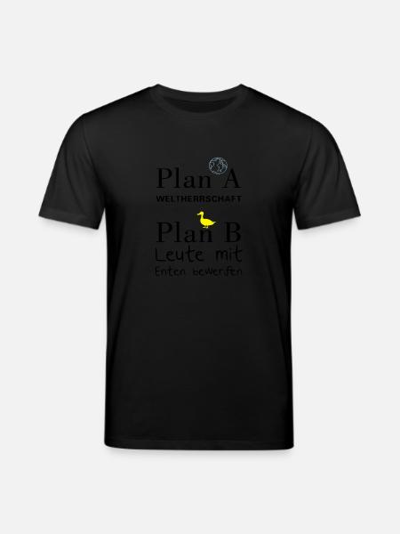 Plan A Weltherrschaft - Stanley/Stella Unisex Bio-T-Shirt CREATOR - Schwarz