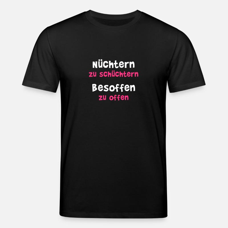 Nüchtern zu schüchtern - Stanley/Stella Unisex Bio-T-Shirt CREATOR  - Schwarz