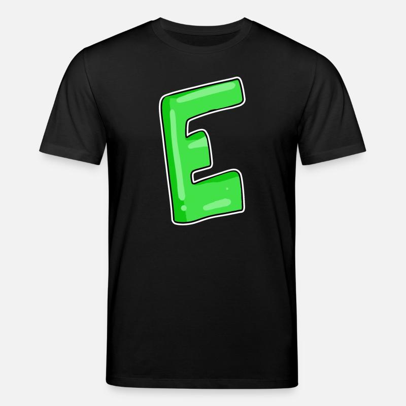 Lettre E Point de départ - T-shirt bio CREATOR Stanley/Stella Unisexe - noir