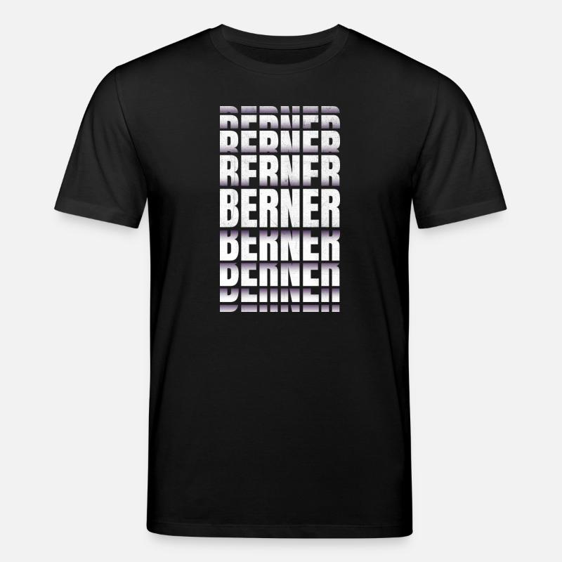 Berner Schweiz - Stanley/Stella Unisex Bio-T-Shirt CREATOR  - Schwarz