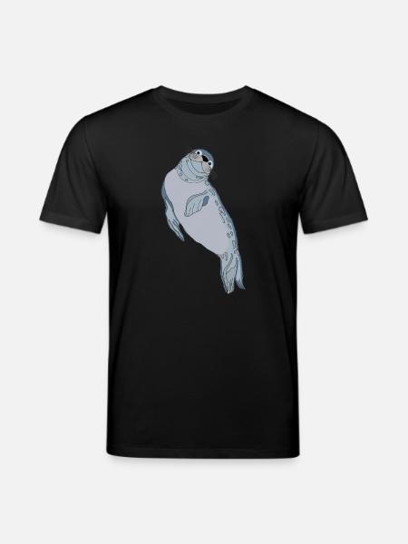 Robbe Seehund - Stanley/Stella Unisex Bio-T-Shirt CREATOR - Schwarz