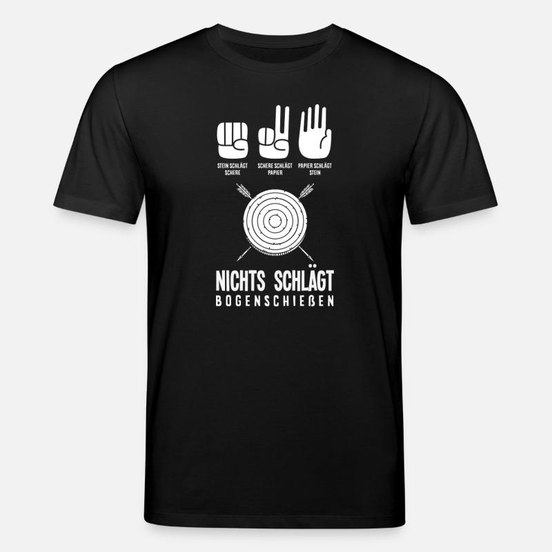 Ich gehe Bogenschießen - Stanley/Stella Unisex Bio-T-Shirt CREATOR - Schwarz