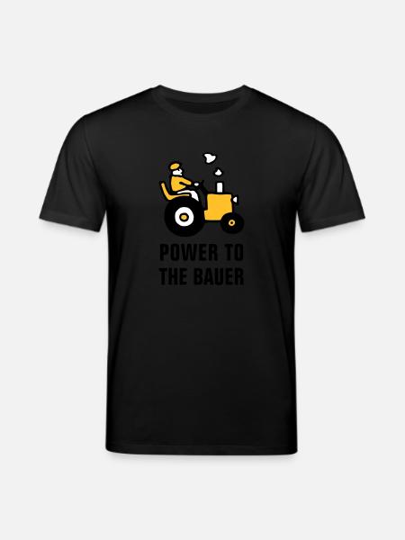 power_to_the_bauer_072011_b_3c - Stanley/Stella CREATOR Unisex Organic T-Shirt - black