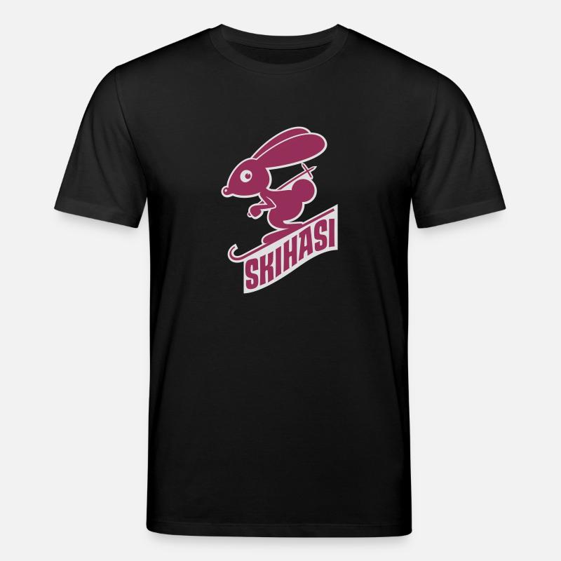 vl035d_skihasi_2c_schrift - Stanley/Stella Unisex Bio-T-Shirt CREATOR  - Schwarz