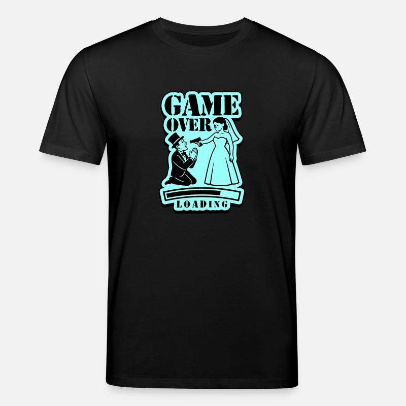 Wedding Game Over Loading - Stanley/Stella CREATOR Unisex Organic T-Shirt - black