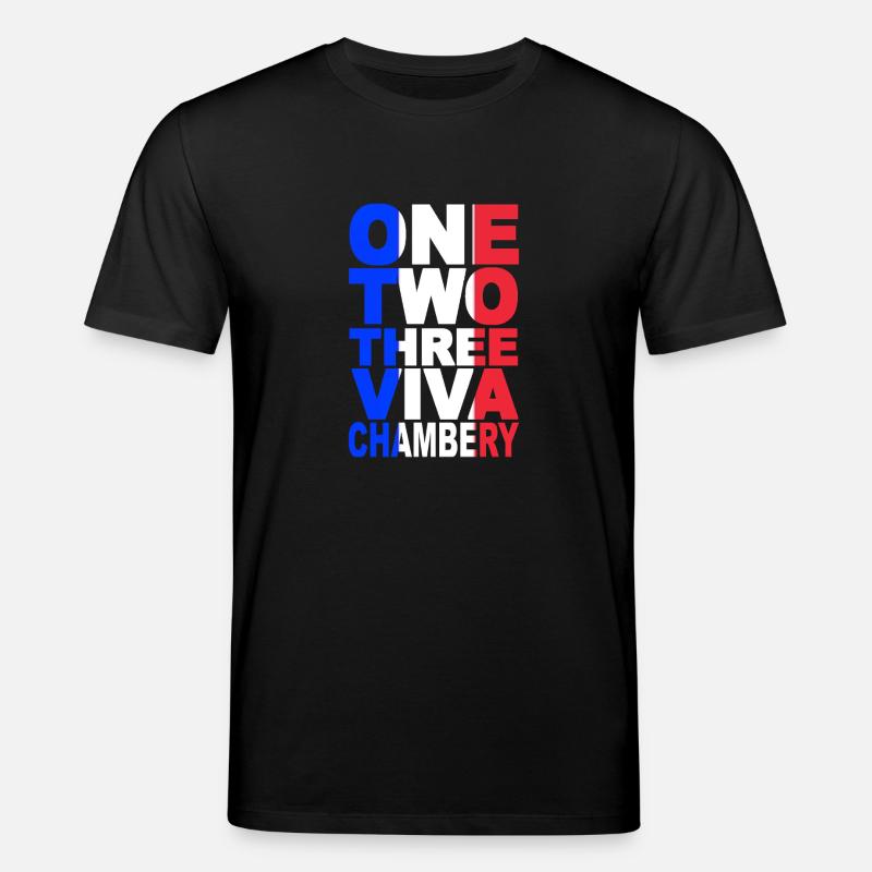 ONE TWO THREE CHAMBERY - T-shirt bio CREATOR Stanley/Stella Unisexe - noir