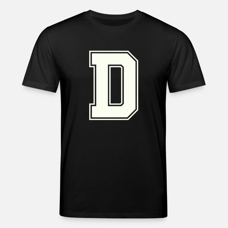 D Buchstabe - Stanley/Stella Unisex Bio-T-Shirt CREATOR  - Schwarz