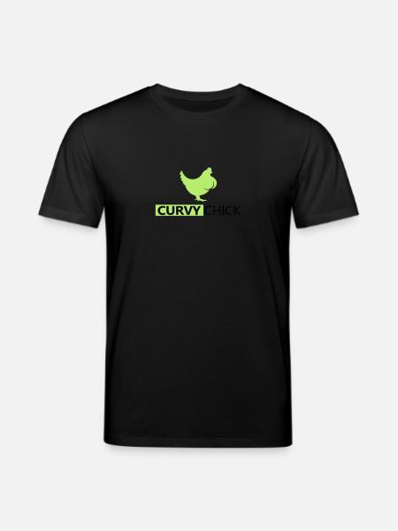 Curvy Chick - Stanley/Stella CREATOR Unisex Organic T-Shirt - black