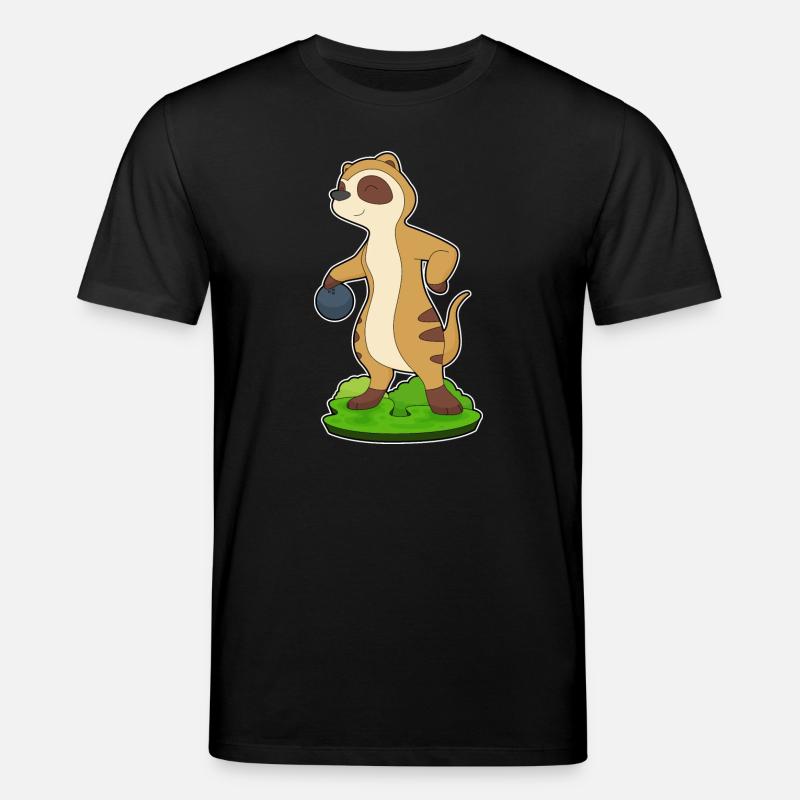 Erdmännchen Bowling Bowlingkugel - Stanley/Stella Unisex Bio-T-Shirt CREATOR  - Schwarz