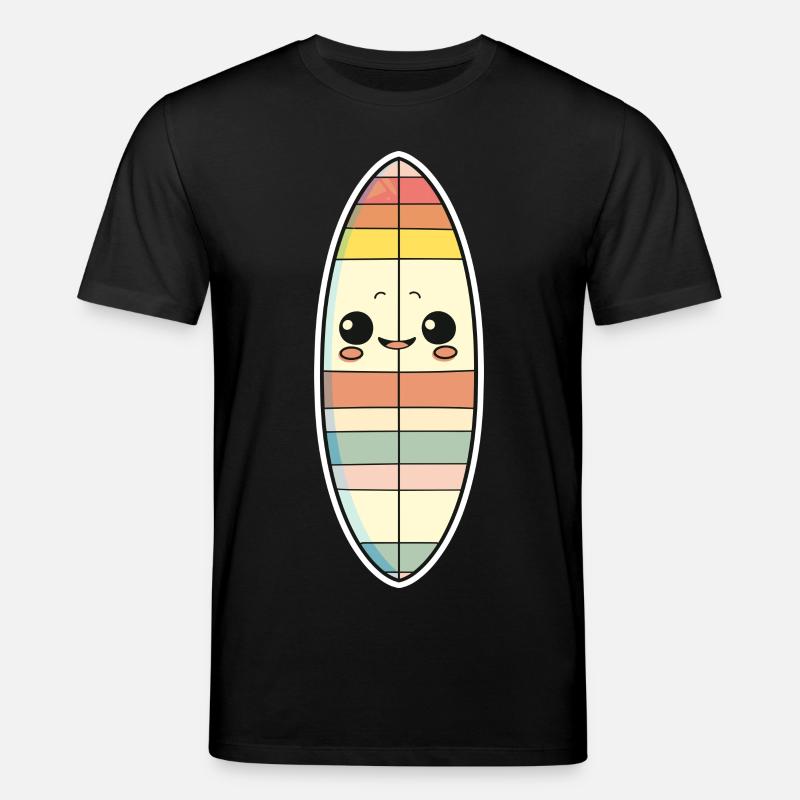 Surfboard Comic Style - Stanley/Stella CREATOR Unisex Organic T-Shirt - black