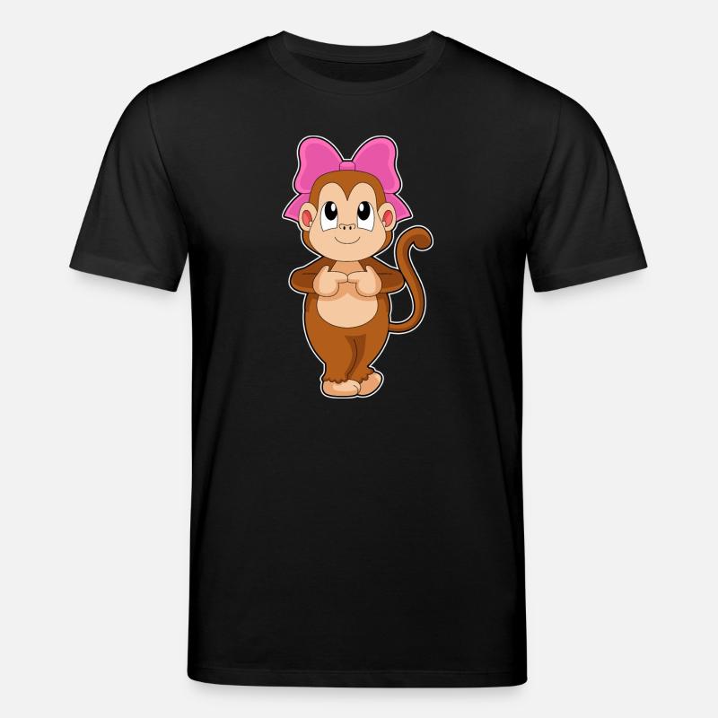 Monkey Bow - Stanley/Stella CREATOR Unisex Organic T-Shirt - black