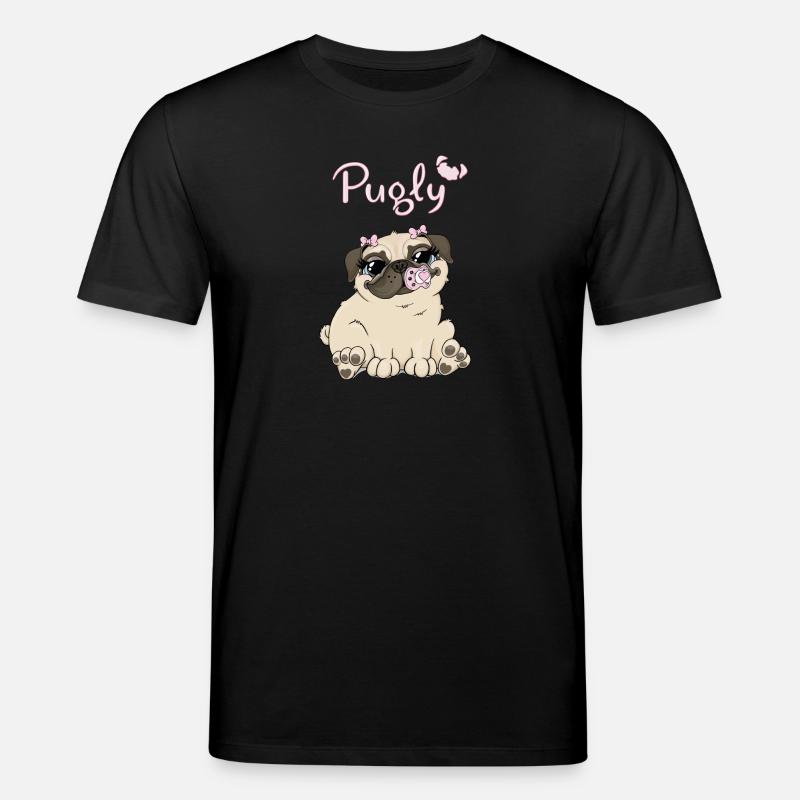 Bella die Mops - Stanley/Stella Unisex Bio-T-Shirt CREATOR - Schwarz
