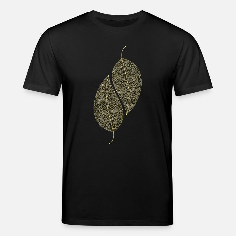 Leaves Decorative - Stanley/Stella CREATOR Unisex Organic T-Shirt - black