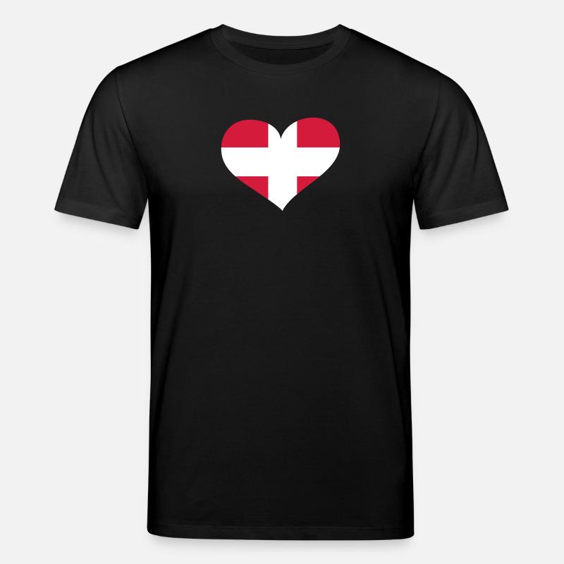 Dänemark Herz; Heart Denmark - T-shirt bio CREATOR Stanley/Stella Unisexe - noir